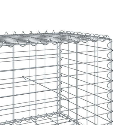 Gabionkurv Med Cover 1000x100x50 Cm Galvaniseret Jern - Billede 6