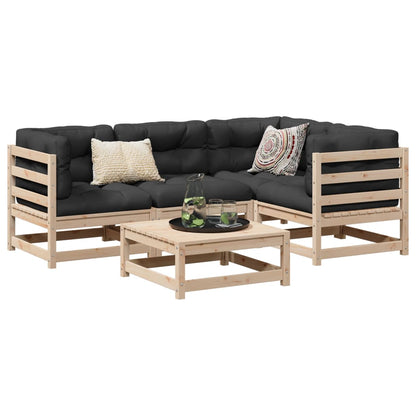 Sofasæt Til Haven 5 Dele Massivt Fyrretræ