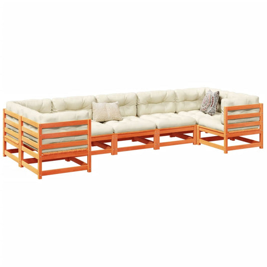 Sofasæt Til Haven 7 Dele Massivt Fyrretræ