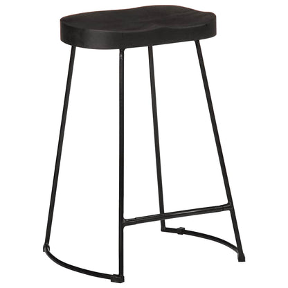 Barstole 2 Stk. 45x40x62 Cm Massivt Mangotræ - Billede 11