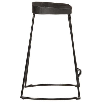 Barstole 2 Stk. 45x40x62 Cm Massivt Mangotræ - Billede 3