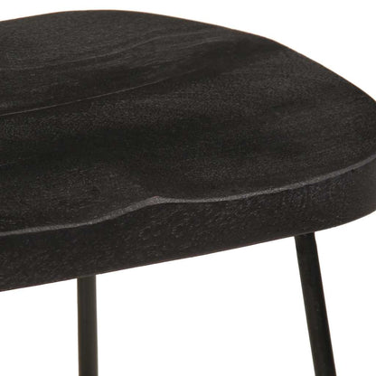 Barstole 2 Stk. 45x40x62 Cm Massivt Mangotræ - Billede 5