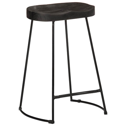Barstole 2 Stk. 45x40x62 Cm Massivt Mangotræ - Billede 10