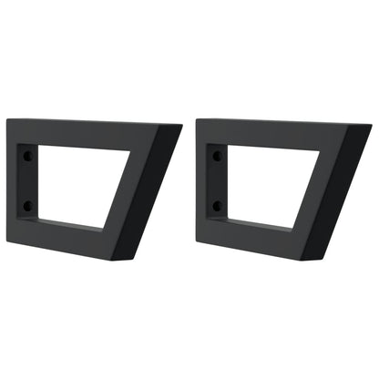 Badeværelseshylde Stål Og Massivt Egetræ Lysebrun Og Sort