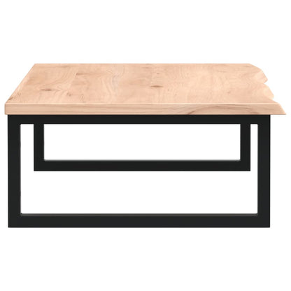 Badeværelseshylde Stål Og Massivt Egetræ Brun Og Sort