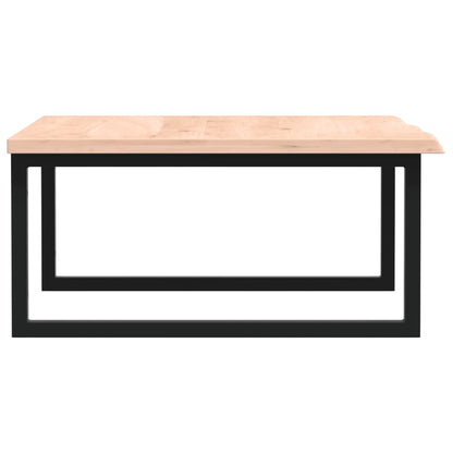 Badeværelseshylde Stål Og Massivt Egetræ Brun Og Sort