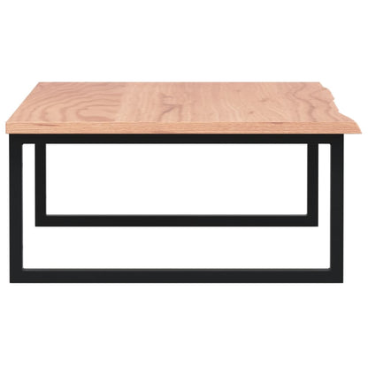 Badeværelseshylde Stål Og Massivt Egetræ Lysebrun Og Sort