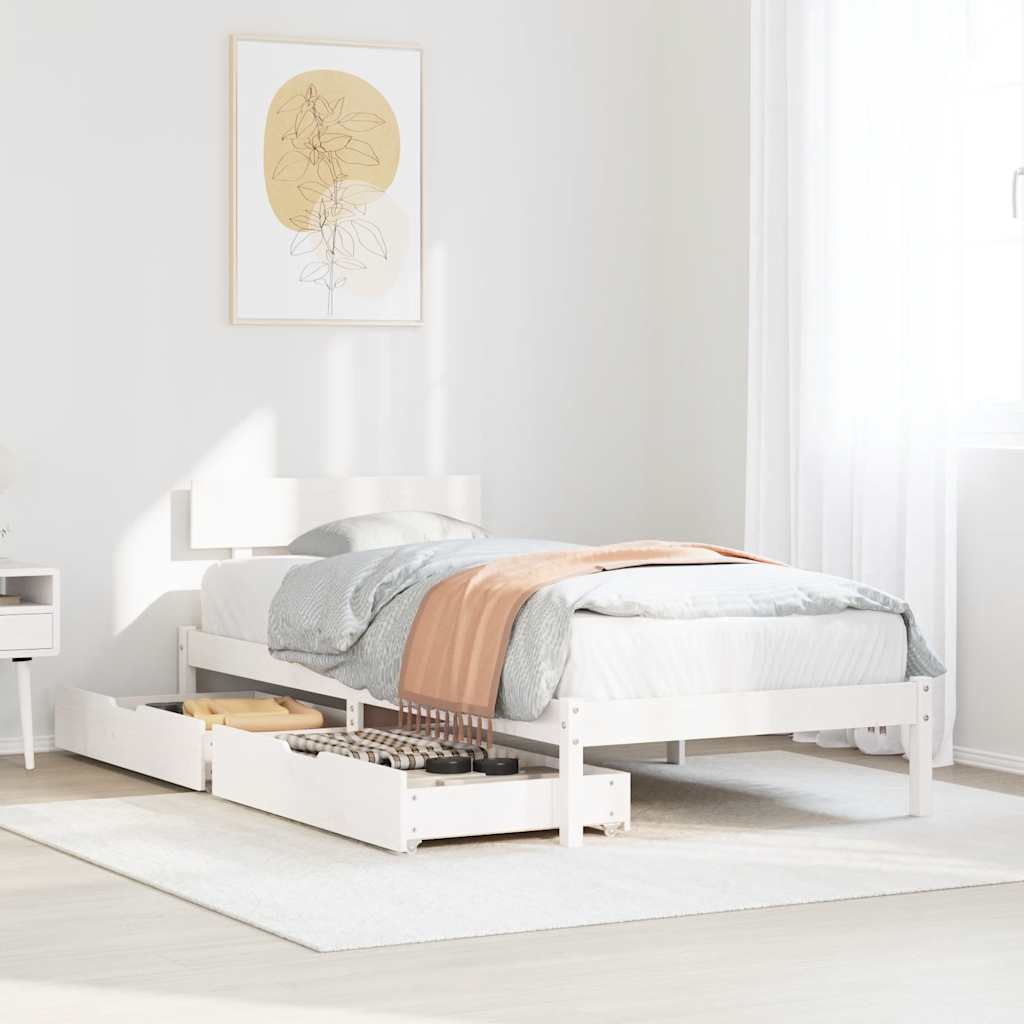 Sengeramme Uden Madras Massivt Fyrretræ - Variant 3301501