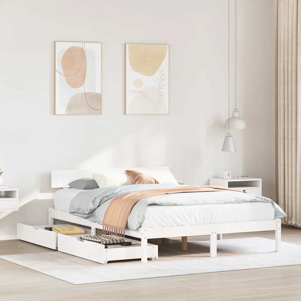 Sengeramme Uden Madras Massivt Fyrretræ - Variant 3301503