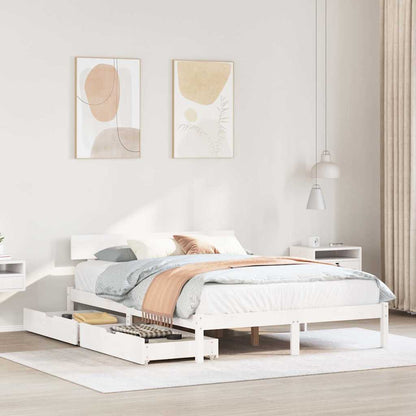 Sengeramme Uden Madras Massivt Fyrretræ - Variant 3301505