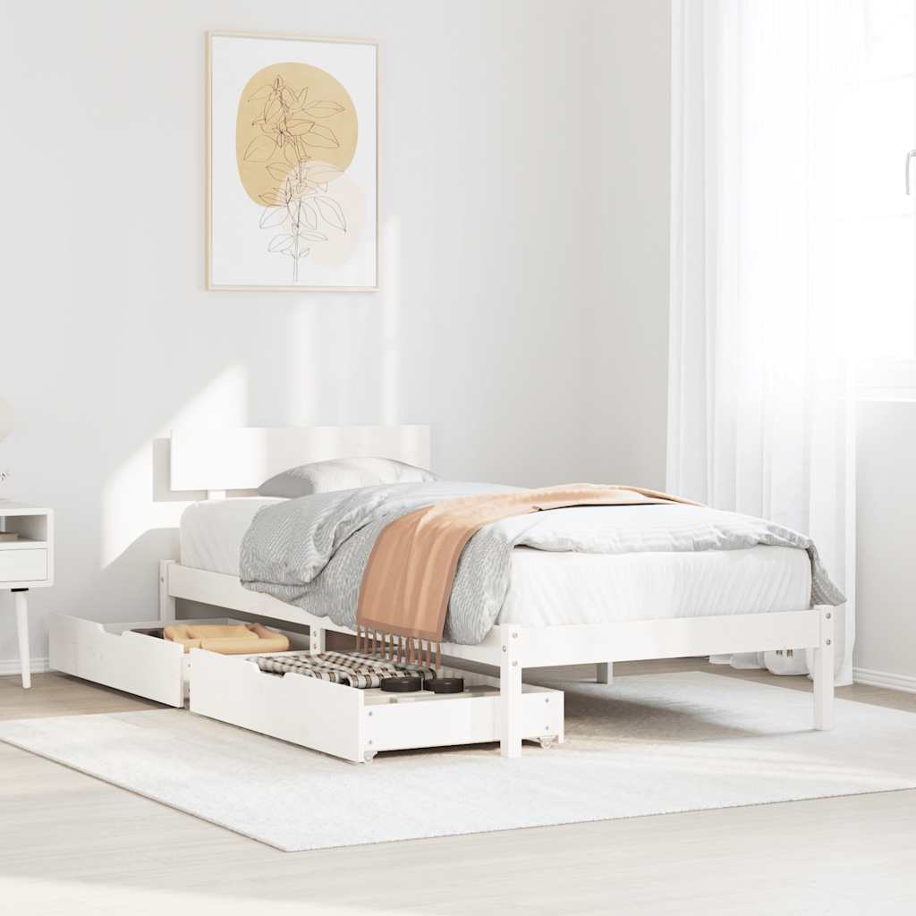 Sengeramme Uden Madras Massivt Fyrretræ - Variant 3301511