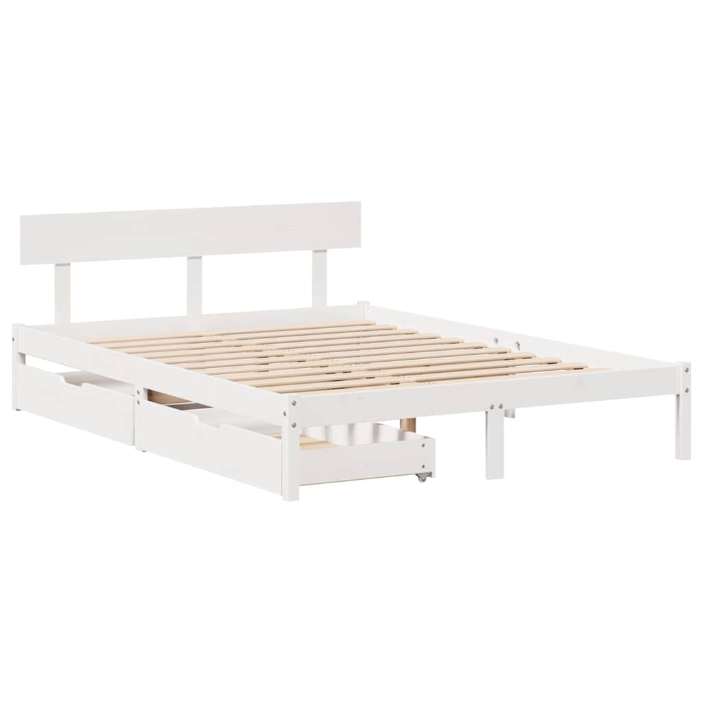 Sengeramme Uden Madras Massivt Fyrretræ - Variant 3301519