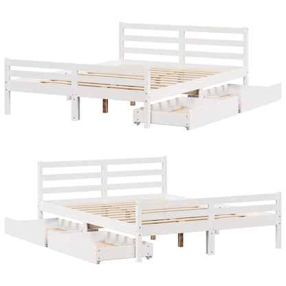 Sengeramme Uden Madras Massivt Fyrretræ