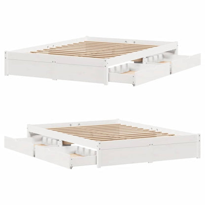 Sengeramme Uden Madras Massivt Fyrretræ