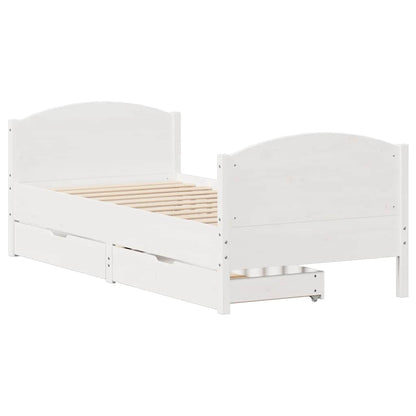 Sengeramme Uden Madras 90x190 Cm Massivt Fyrretræ - Billede 3