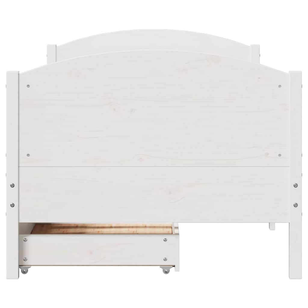 Sengeramme Uden Madras 90x190 Cm Massivt Fyrretræ - Billede 4