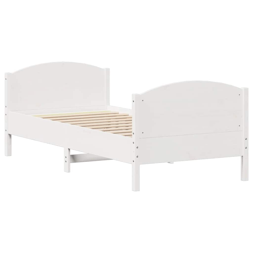 Sengeramme Uden Madras 90x190 Cm Massivt Fyrretræ - Billede 5