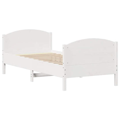 Sengeramme Uden Madras 90x190 Cm Massivt Fyrretræ - Billede 5