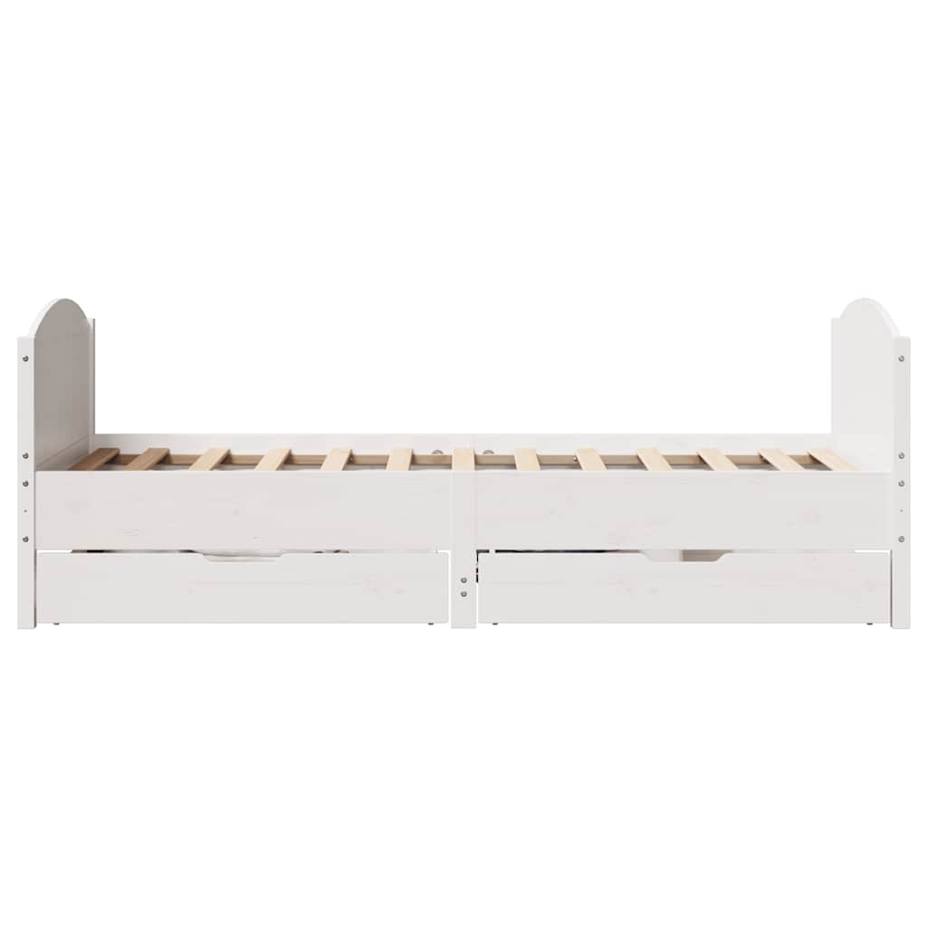 Sengeramme Uden Madras 90x190 Cm Massivt Fyrretræ - Billede 7