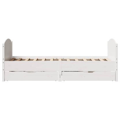 Sengeramme Uden Madras 90x190 Cm Massivt Fyrretræ - Billede 7