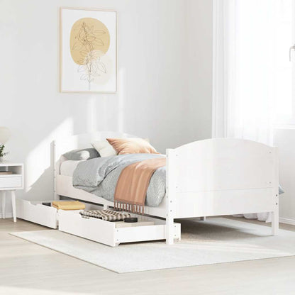 Sengeramme Uden Madras 90x190 Cm Massivt Fyrretræ - Hovedbillede