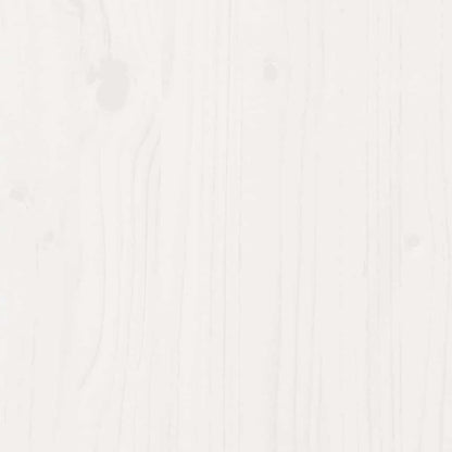 Daybed Med Skuffer 90X200 Cm Massivt Fyrretræ Hvid