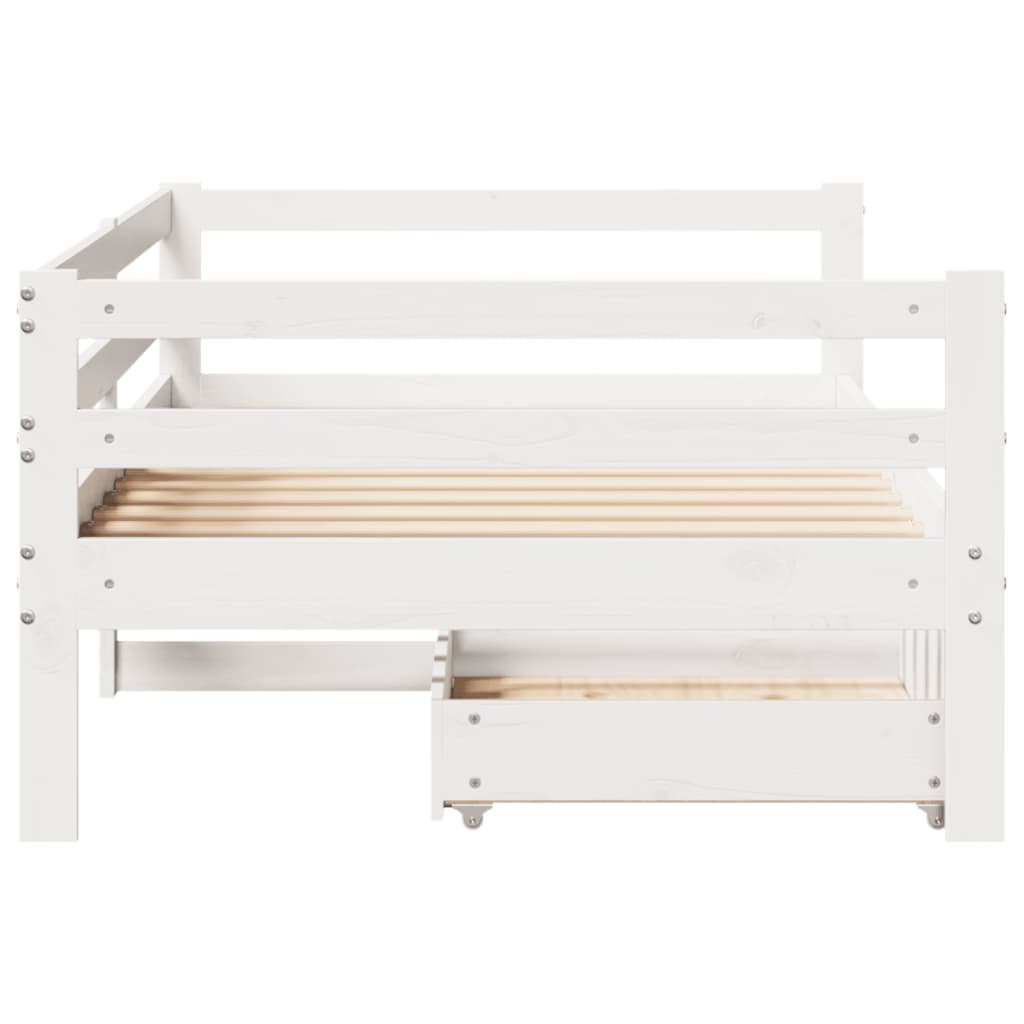 Daybed med Skuffer 90x200 Cm Massivt Fyrretræ - billede 7