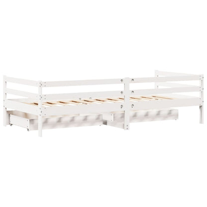 Daybed med Skuffer 90x200 Cm Massivt Fyrretræ - billede 8