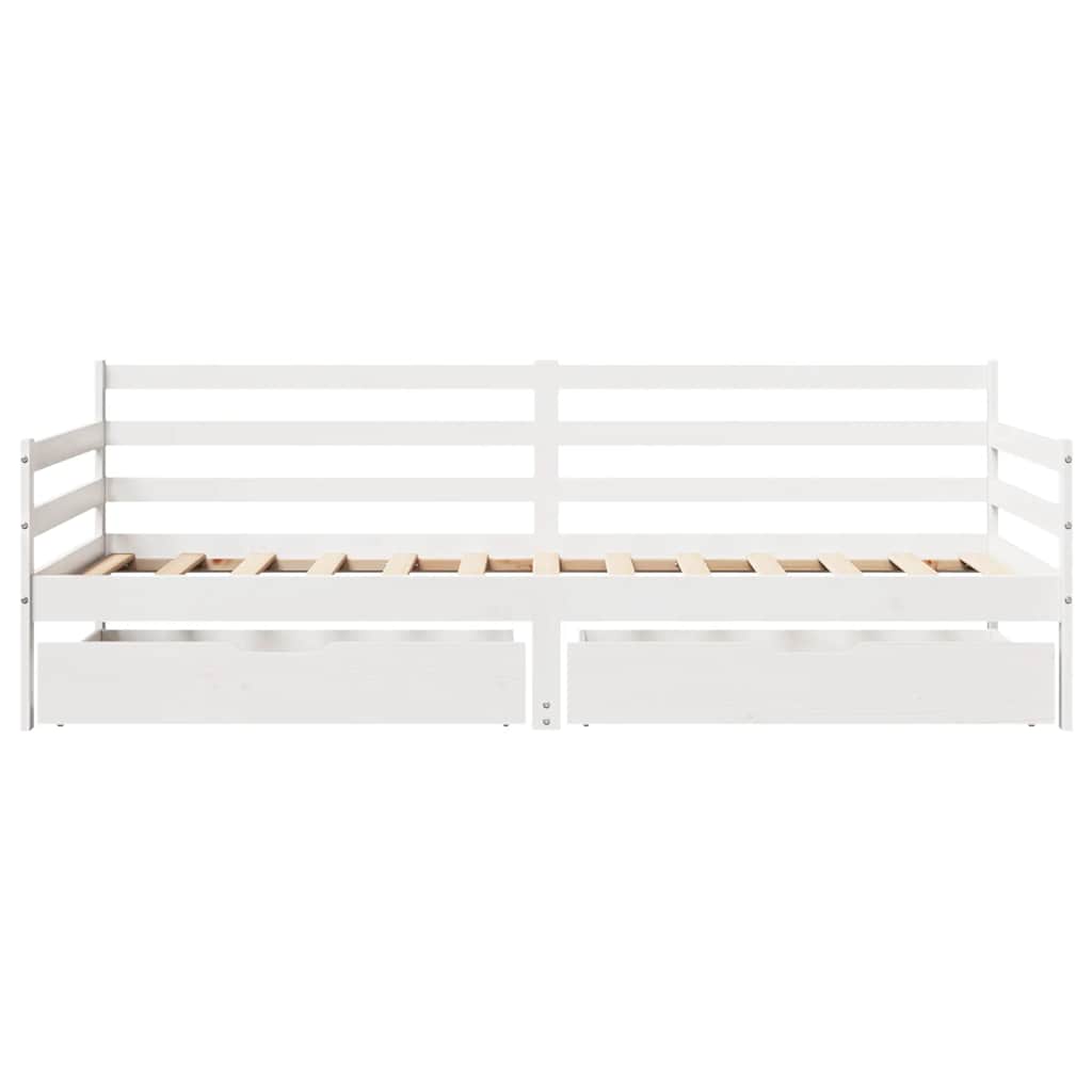 Daybed Med Skuffer 90x200 Cm Massivt Fyrretræ - Billede 4