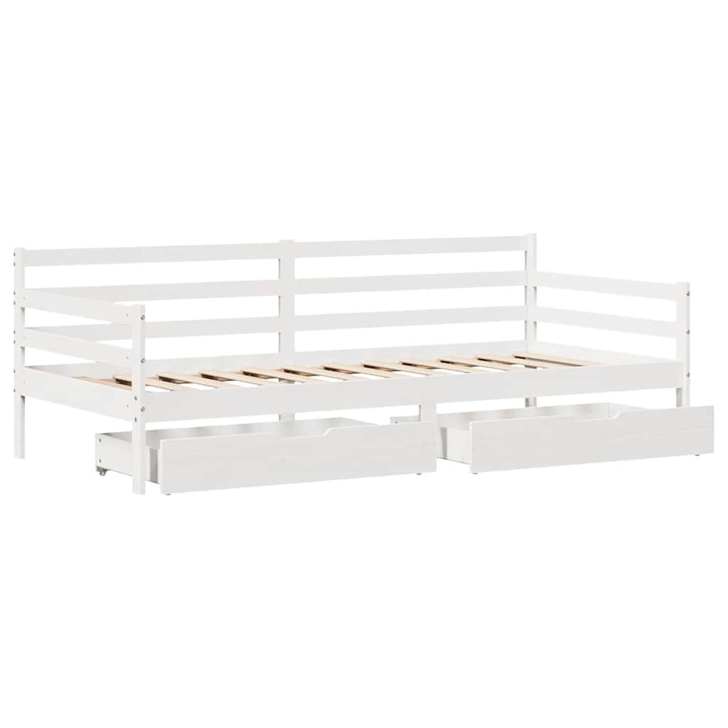 Daybed Med Skuffer 90x200 Cm Massivt Fyrretræ - Billede 9