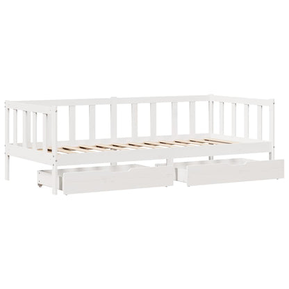 Daybed Med Skuffer Massivt Fyrretræ