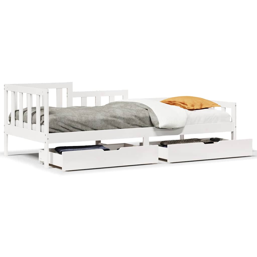 Daybed Med Skuffer Massivt Fyrretræ - Billede 2