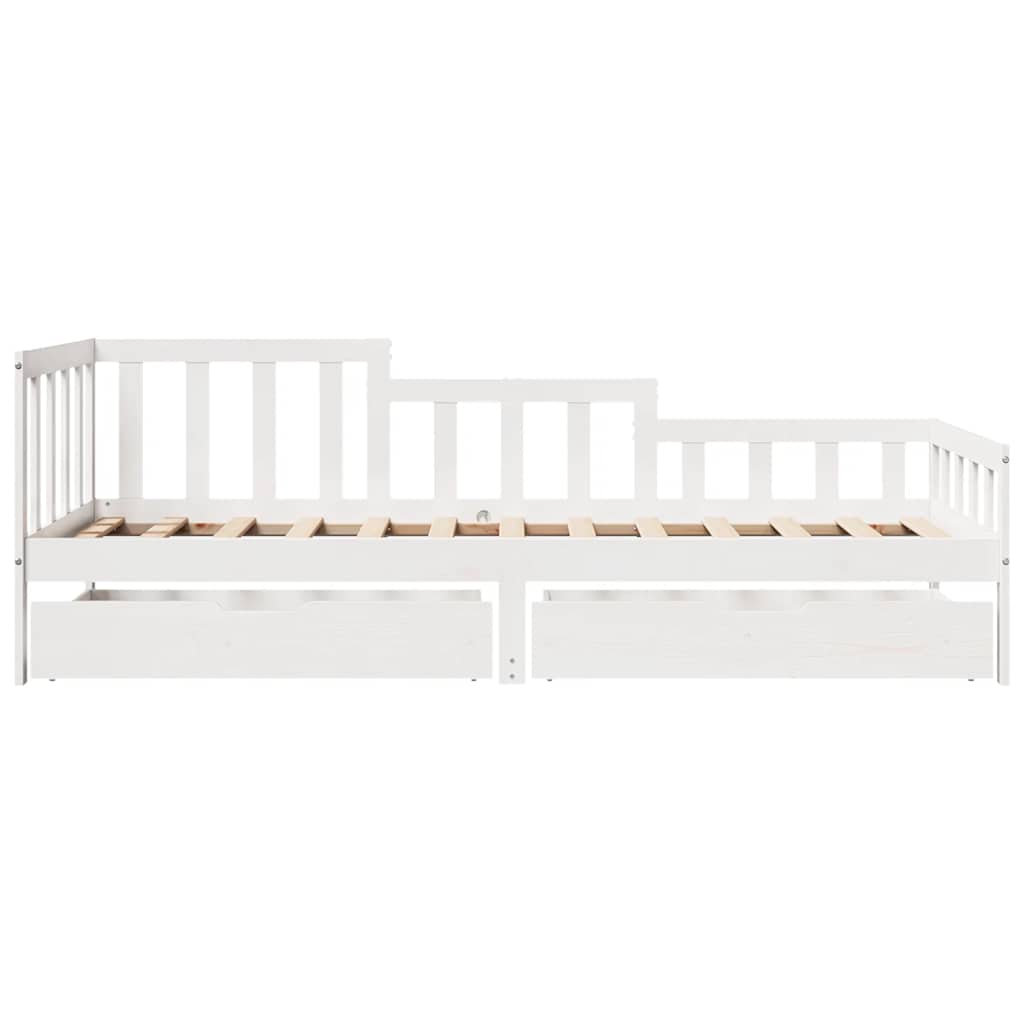 Daybed Med Skuffer Massivt Fyrretræ - Billede 4