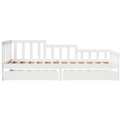 Daybed Med Skuffer Massivt Fyrretræ - Billede 4