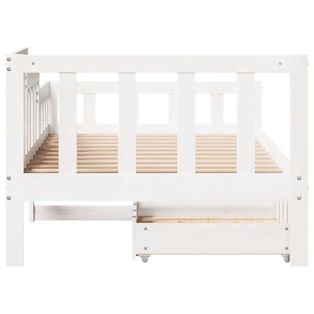 Daybed Med Skuffer Massivt Fyrretræ - Billede 7