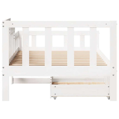 Daybed Med Skuffer Massivt Fyrretræ - Billede 7