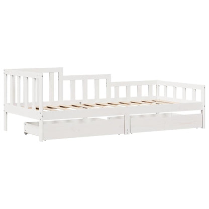 Daybed med Skuffer 90x190 Cm Massivt Fyrretræ - billede 3