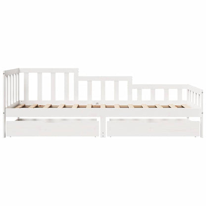 Daybed med Skuffer 90x190 Cm Massivt Fyrretræ - billede 4