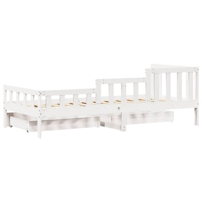 Daybed med Skuffer 90x190 Cm Massivt Fyrretræ - billede 8
