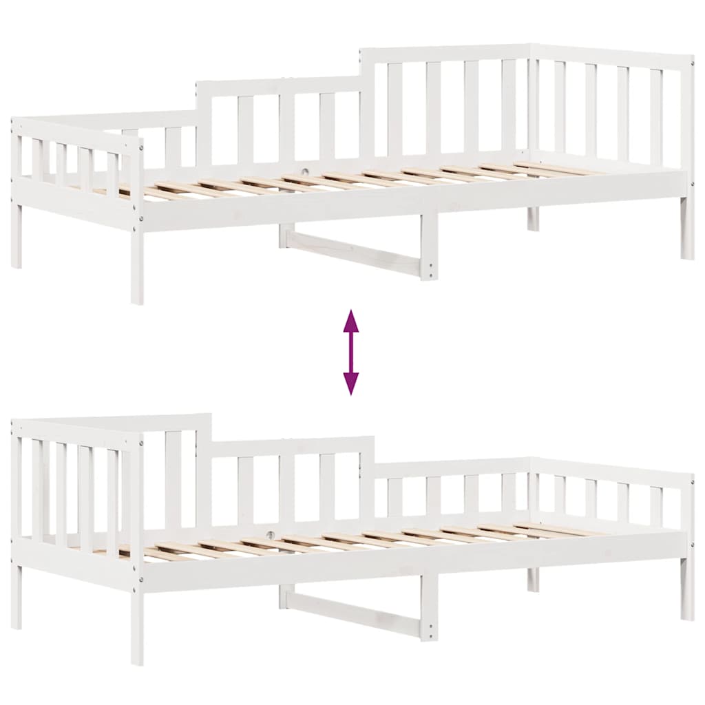 Daybed med Skuffer 90x190 Cm Massivt Fyrretræ - billede 9