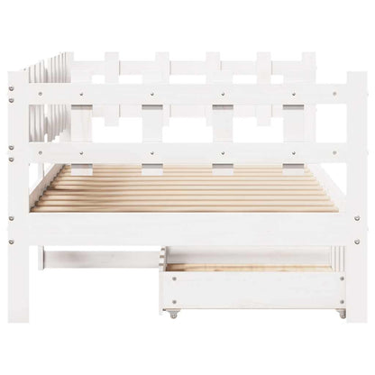 Daybed Med Skuffer Massivt Fyrretræ - Billede 7