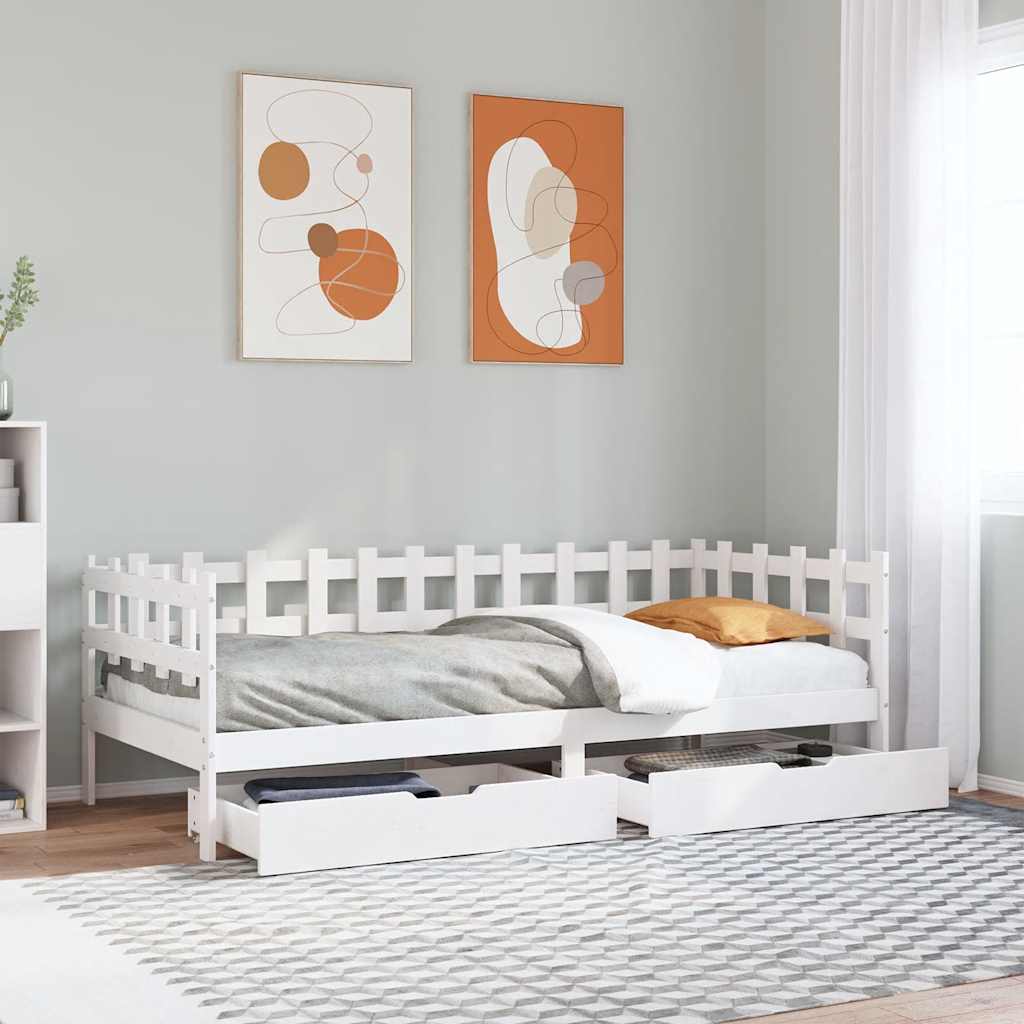 Daybed Med Skuffer Massivt Fyrretræ - Variant 3302137