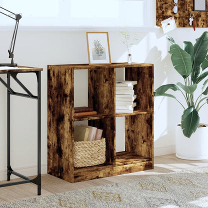 Skab 68,5x32x75 Cm Konstrueret Træ Røget Egetræ - Billede 3