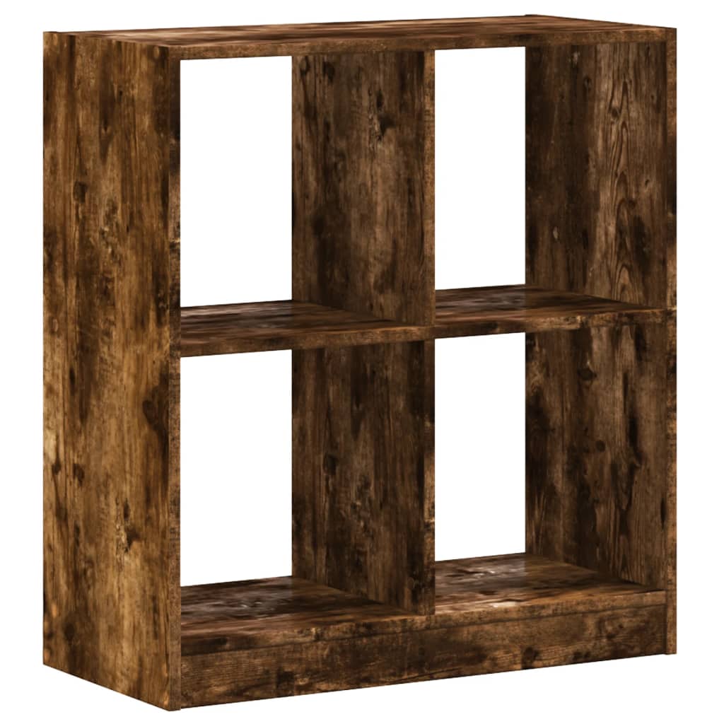 Skab 68,5x32x75 Cm Konstrueret Træ Røget Egetræ - Billede 6