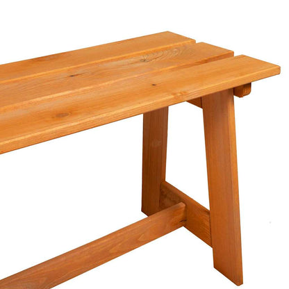 Udendørs Bænk 119 X 37 X 47 Cm Massiv Fyrretræ - Billede 7