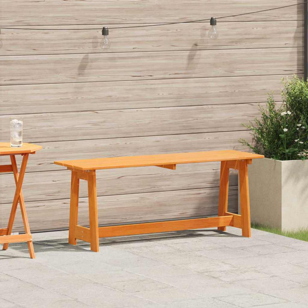 Udendørs Bænk 119 X 37 X 47 Cm Massiv Fyrretræ - Hovedbillede