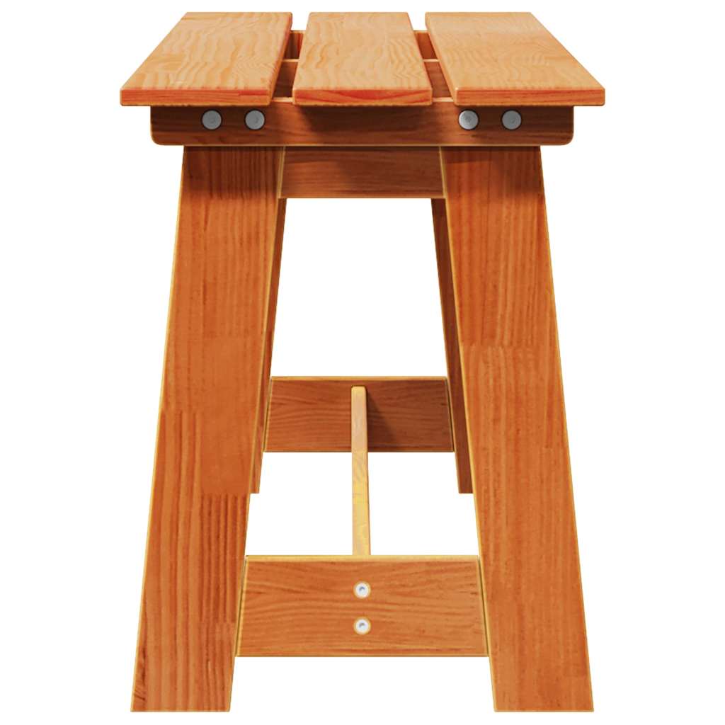 Udendørs Bænk 119 X 37 X 47 Cm Massiv Fyrretræ - Billede 5