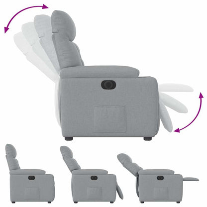 Massagestol Stof Lysegrå