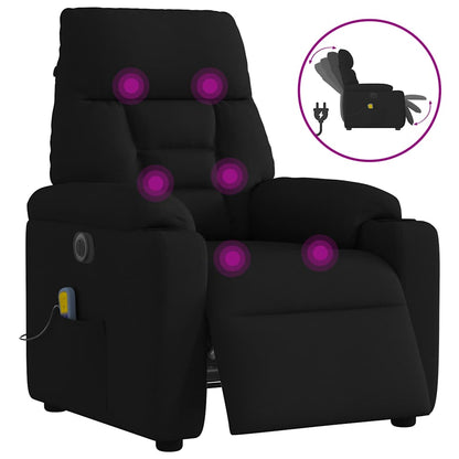 Massagestol Stof Sort