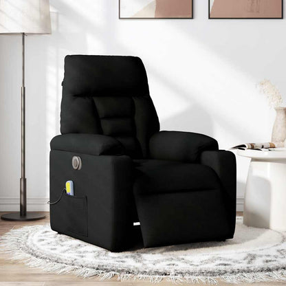 Massagestol Stof Sort
